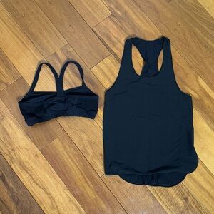 Lululemon Workout Top & Sports Bra Set